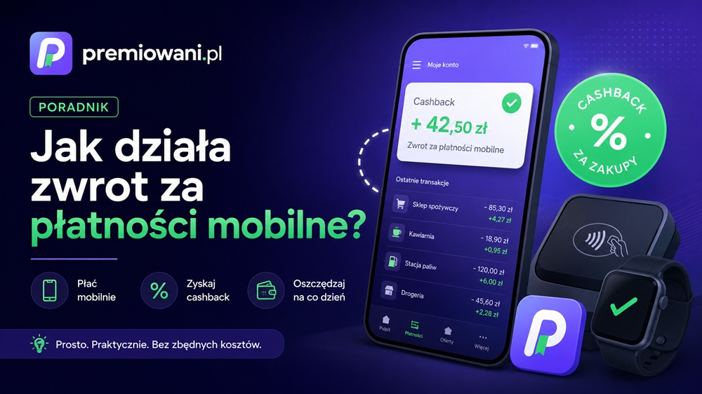 Zwrot za płatności mobilne – poradnik o cashbacku za zakupy telefonem i zegarkiem