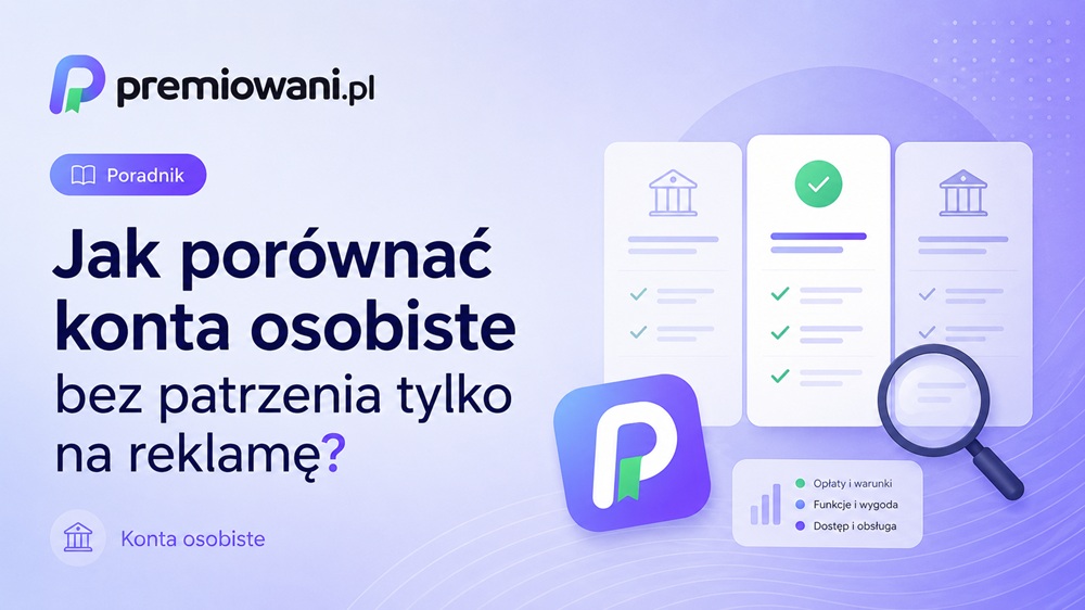 Jak porównać konta osobiste bez patrzenia tylko na reklamę — poradnik premiowani.pl