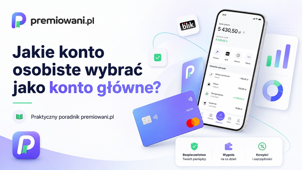 Jakie konto osobiste wybrać jako konto główne – poradnik premiowani.pl