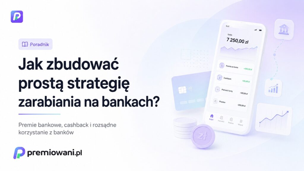 Strategia zarabiania na bankach – premie bankowe, cashback i aplikacja mobilna