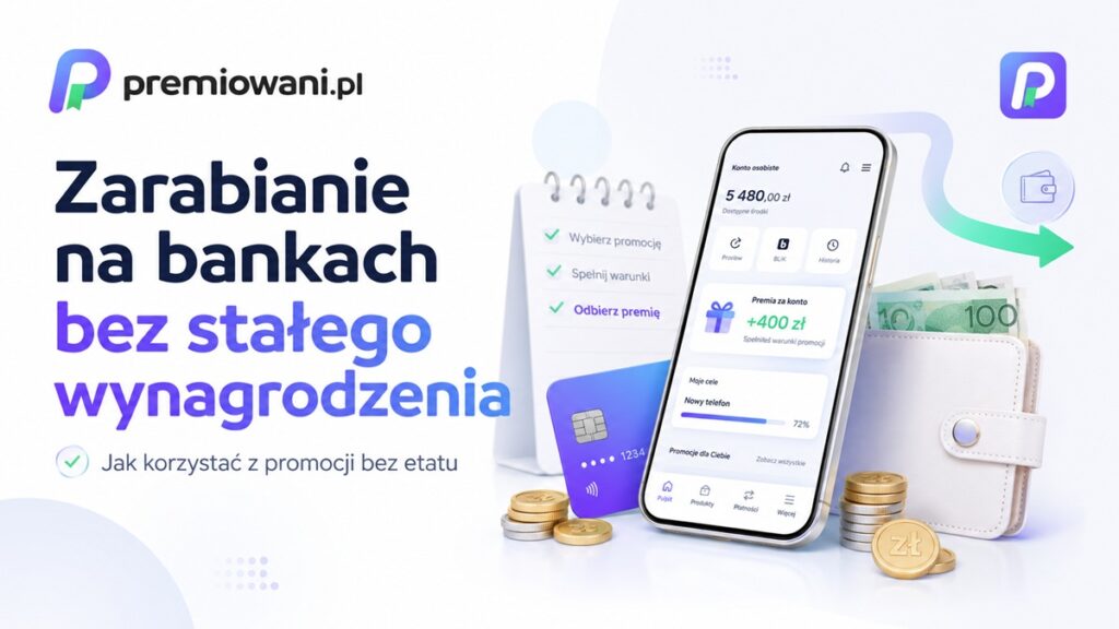 Zarabianie na bankach bez wynagrodzenia poprzez promocje kont osobistych