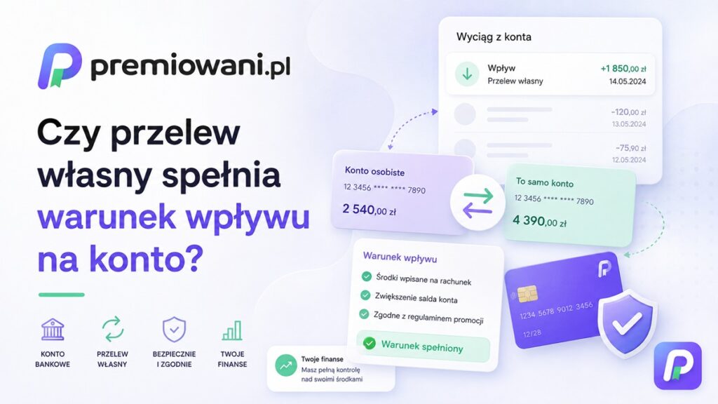 Czy przelew własny spełnia warunek wpływu na konto – porównanie przelewów i warunków promocji bankowej