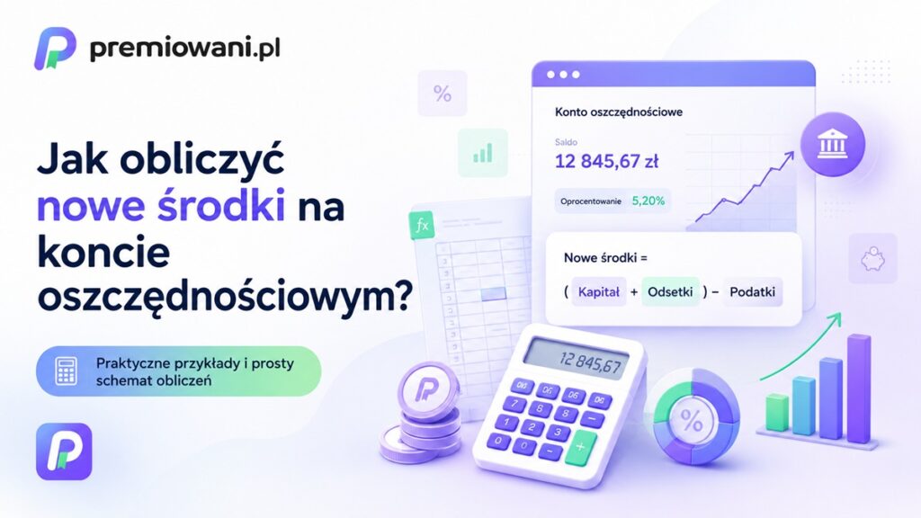 Jak obliczyć nowe środki na koncie oszczędnościowym – schemat obliczeń