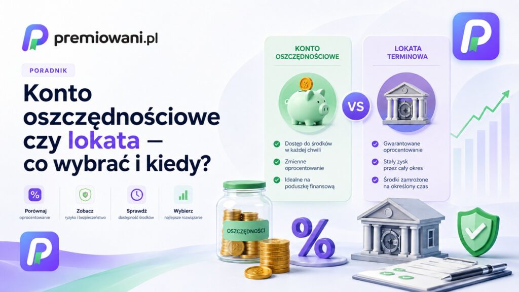 Konto oszczędnościowe czy lokata – porównanie sposobów oszczędzania