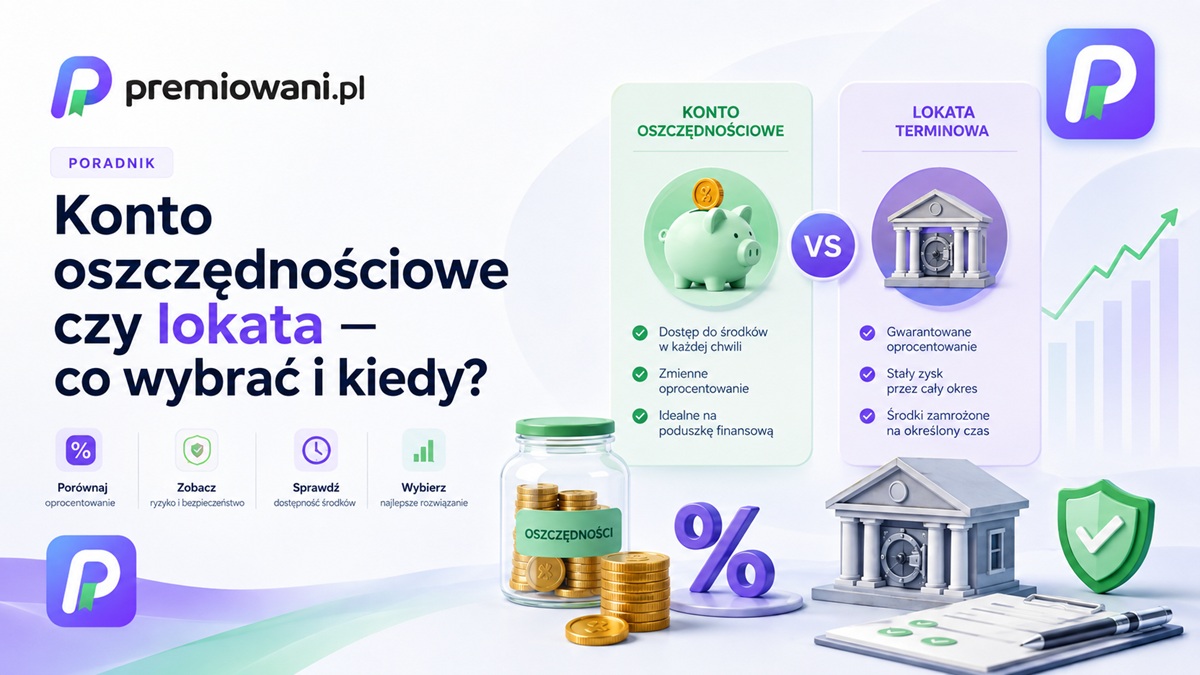 Konto oszczędnościowe czy lokata – porównanie sposobów oszczędzania
