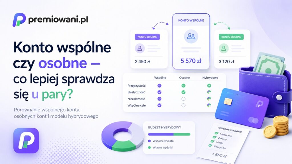 Konto wspólne czy osobne — porównanie modeli finansów dla pary