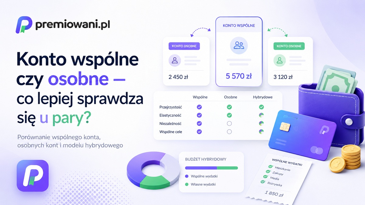 Konto wspólne czy osobne — porównanie modeli finansów dla pary
