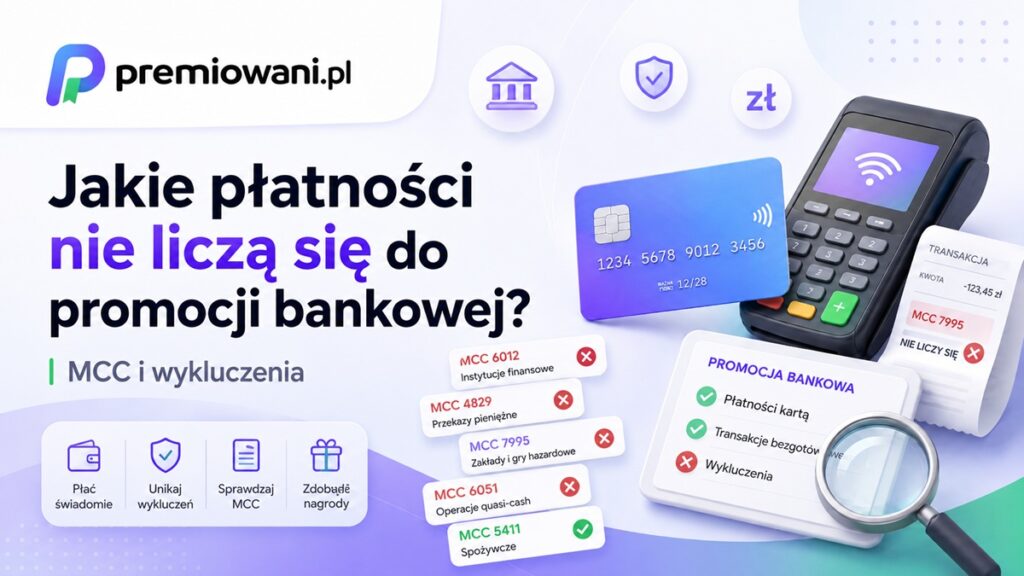 Płatności wykluczone z promocji bankowej – kody MCC i przykłady transakcji