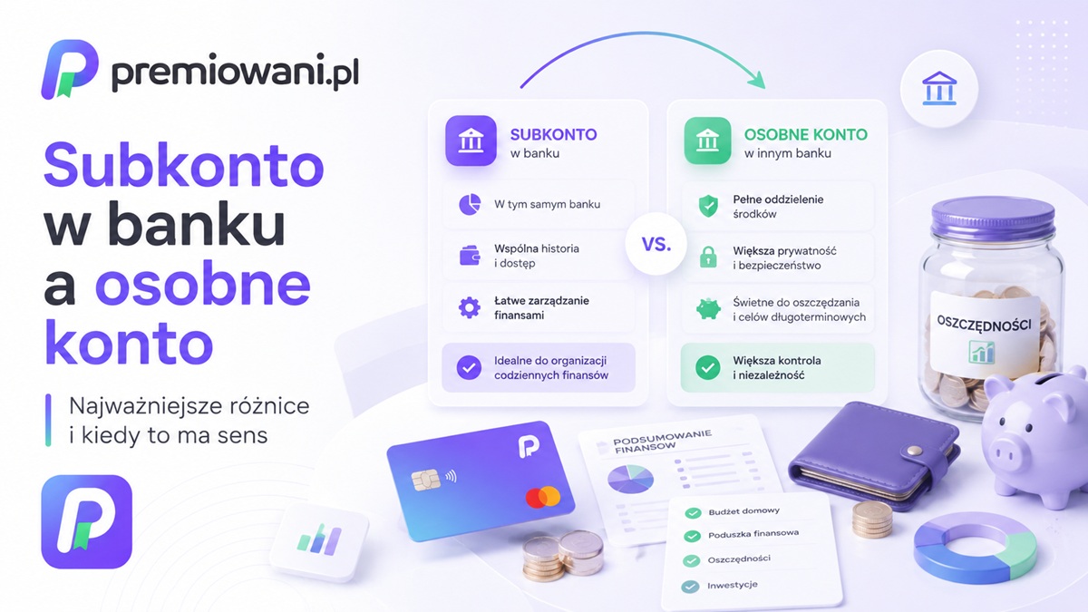 Subkonto w banku a osobne konto – porównanie najważniejszych różnic