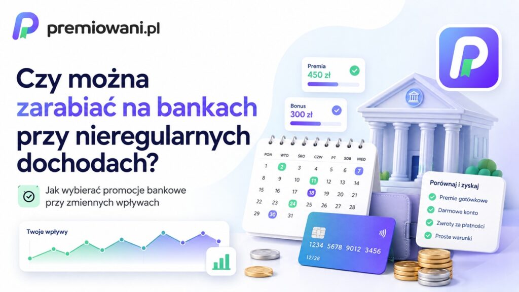 Zarabianie na bankach przy nieregularnych dochodach – promocje, premie i zmienne wpływy