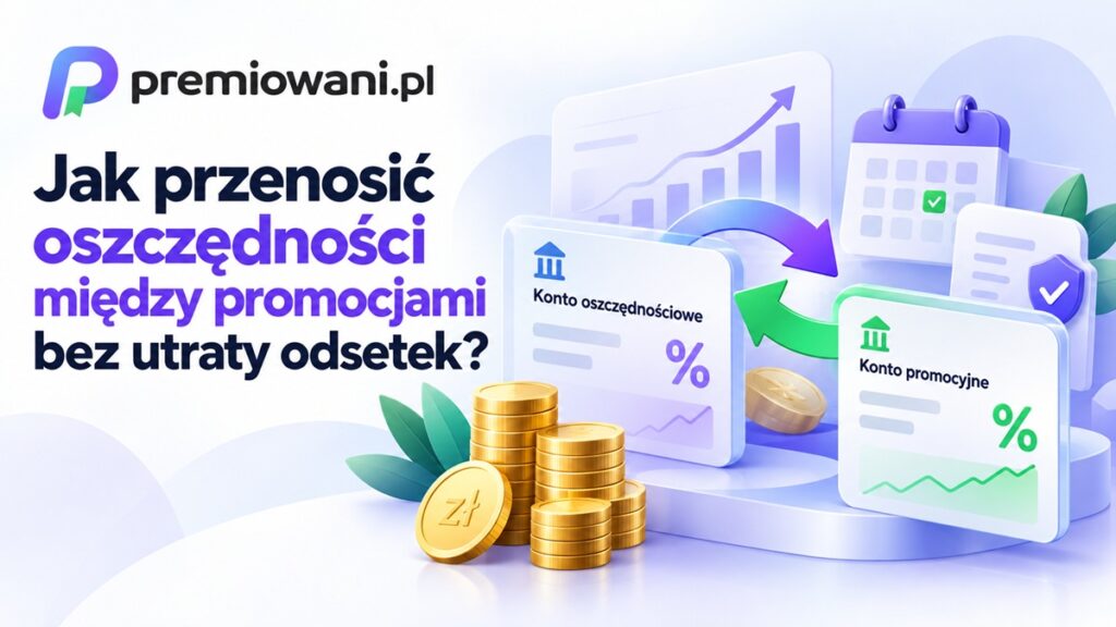 Jak przenosić oszczędności między promocjami bez utraty odsetek – ilustracja kont oszczędnościowych, przelewów i oprocentowania