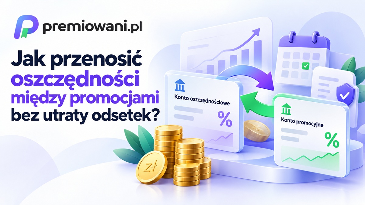 Jak przenosić oszczędności między promocjami bez utraty odsetek – ilustracja kont oszczędnościowych, przelewów i oprocentowania