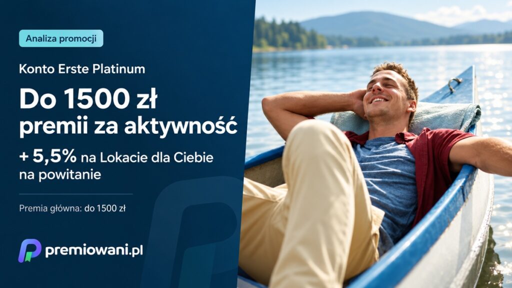 Konto Erste Platinum – promocja do 1500 zł premii za aktywność