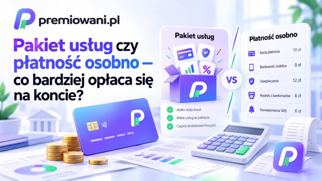 Pakiet usług czy płatność osobno — porównanie kosztów konta osobistego