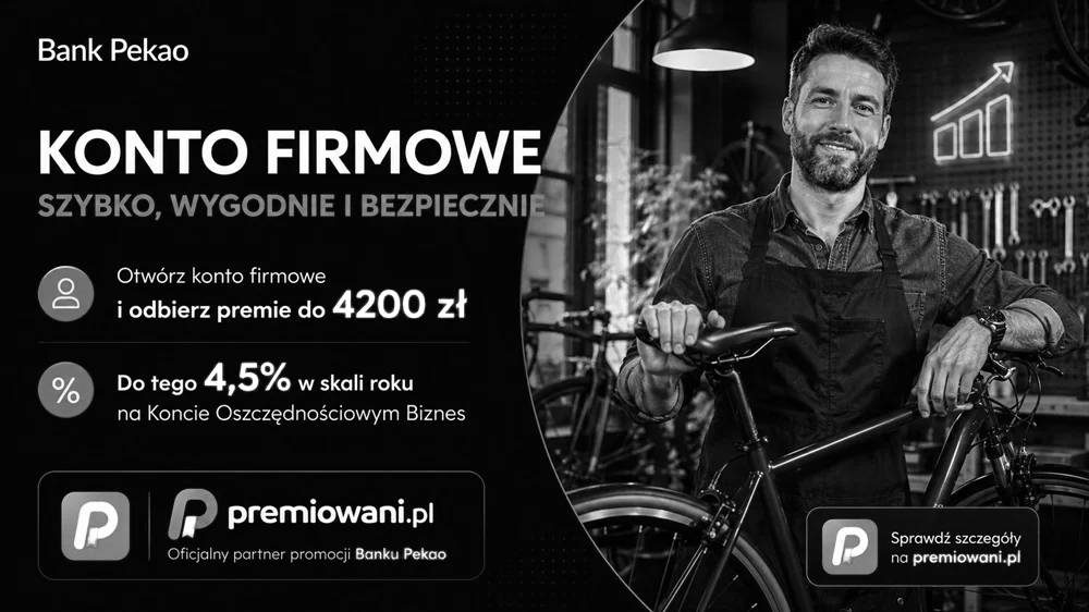 Zakończona promocja Banku Pekao dla firm z Kontem Biznes z Żubrem i premią do 4200 zł.