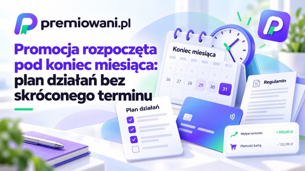 Promocja rozpoczęta pod koniec miesiąca – kalendarz, plan działań i terminy promocji bankowej