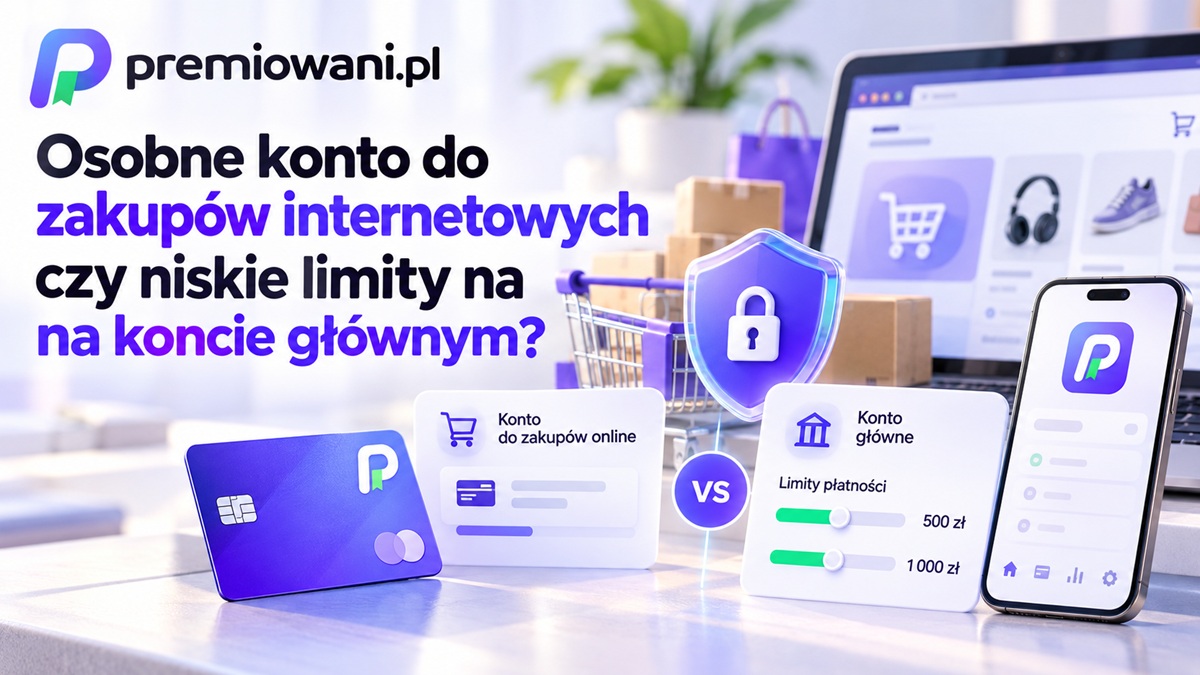 Osobne konto do zakupów internetowych czy niskie limity na koncie głównym – porównanie bezpieczeństwa płatności online