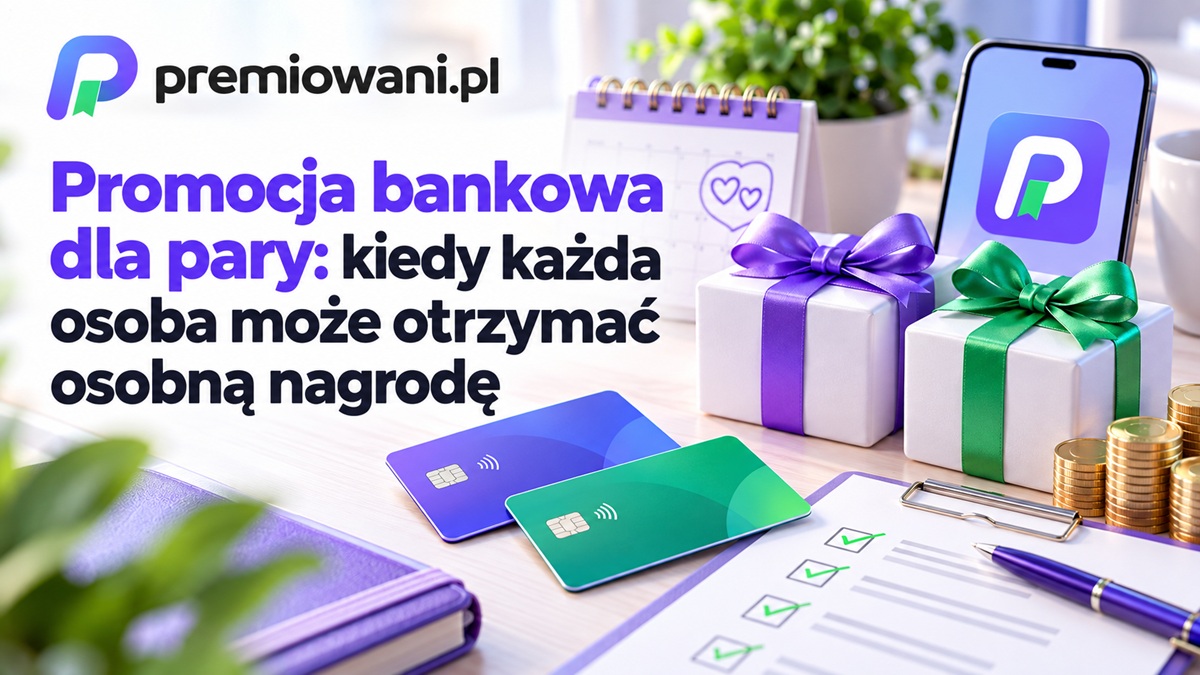 Promocja bankowa dla pary – dwa konta i dwie osobne nagrody